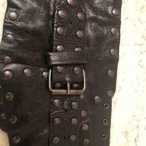 Italian leather “corset soft leather belt